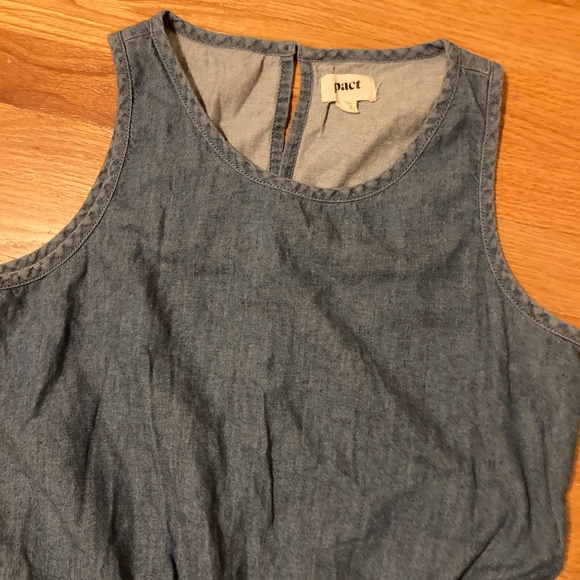W's Pact Denim Chambray Tank Dress - Picture 2 of 4
